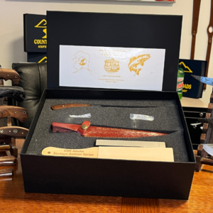 Alaskan Sockeye Salmon Full Flex Short Fillet Knife | Handcrafted Fishing Knife by Country Roads Knife